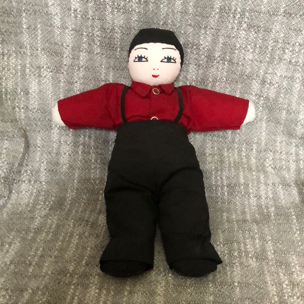 Amish hand made boy doll.